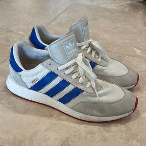 Adidas Blue and White Iniki Sneakers